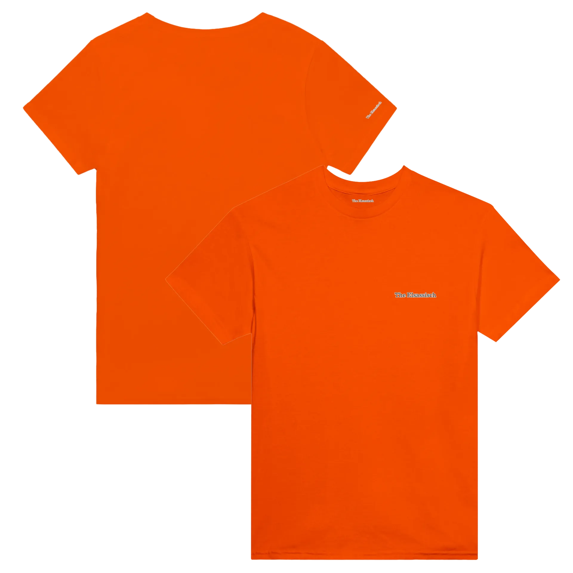 T-shirt Coton Unisexe Col Rond (Orange, S, La Signature, Non Merci)