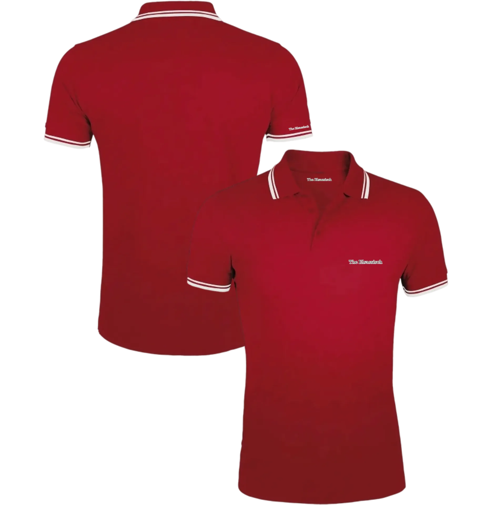 Polo Coton Homme (Rouge/Blanc, S, La Signature)