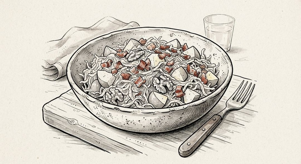 Sürkrutsalat (Salade de choucroute crue d'Alsace)
