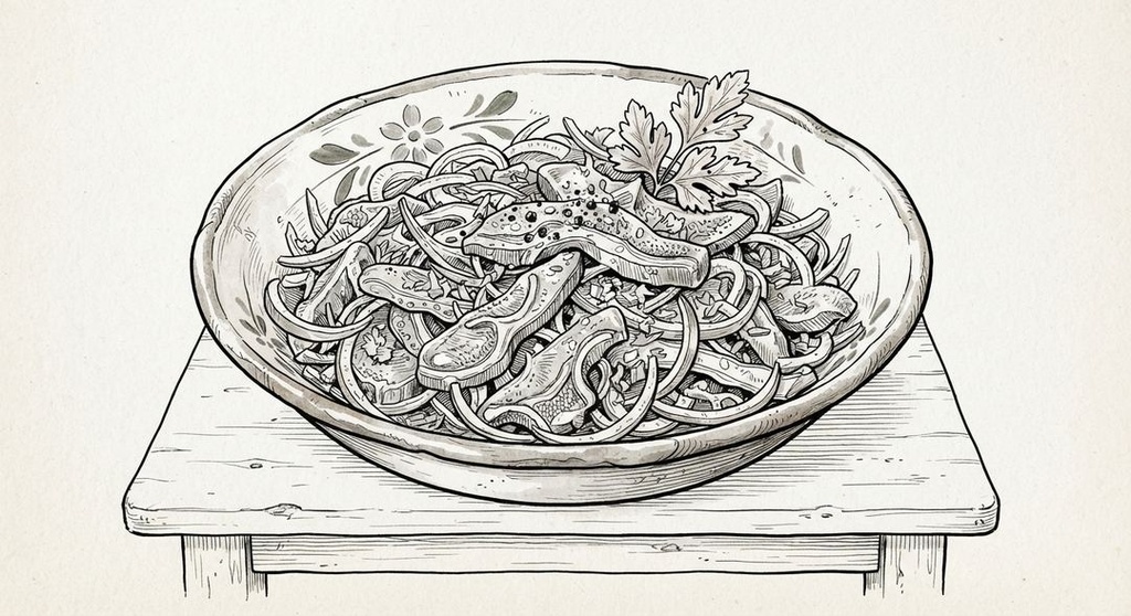 Salade de museau de bœuf à l'alsacienne