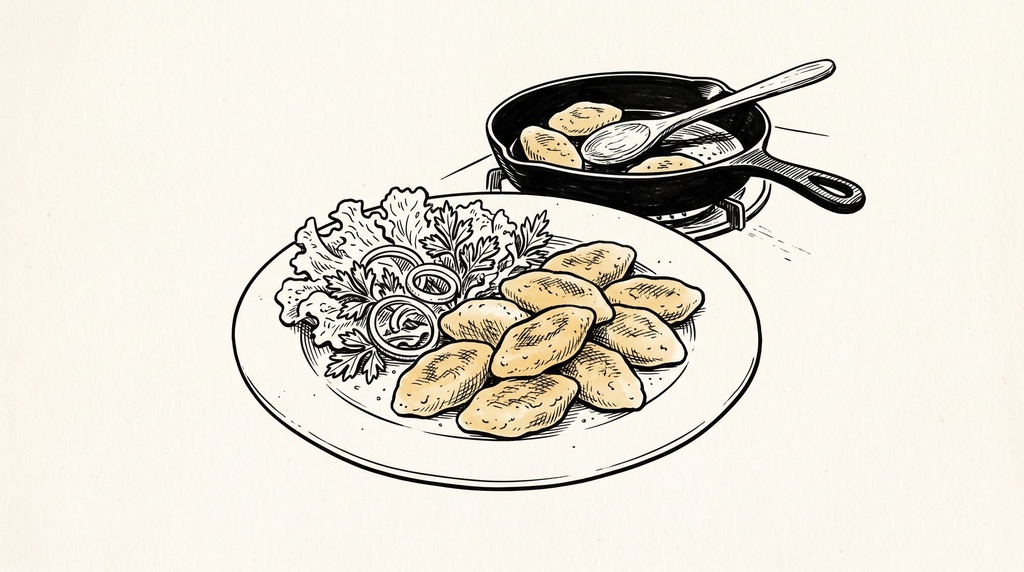 Quenelles de pommes de terre d'Alsace (Pflüte)